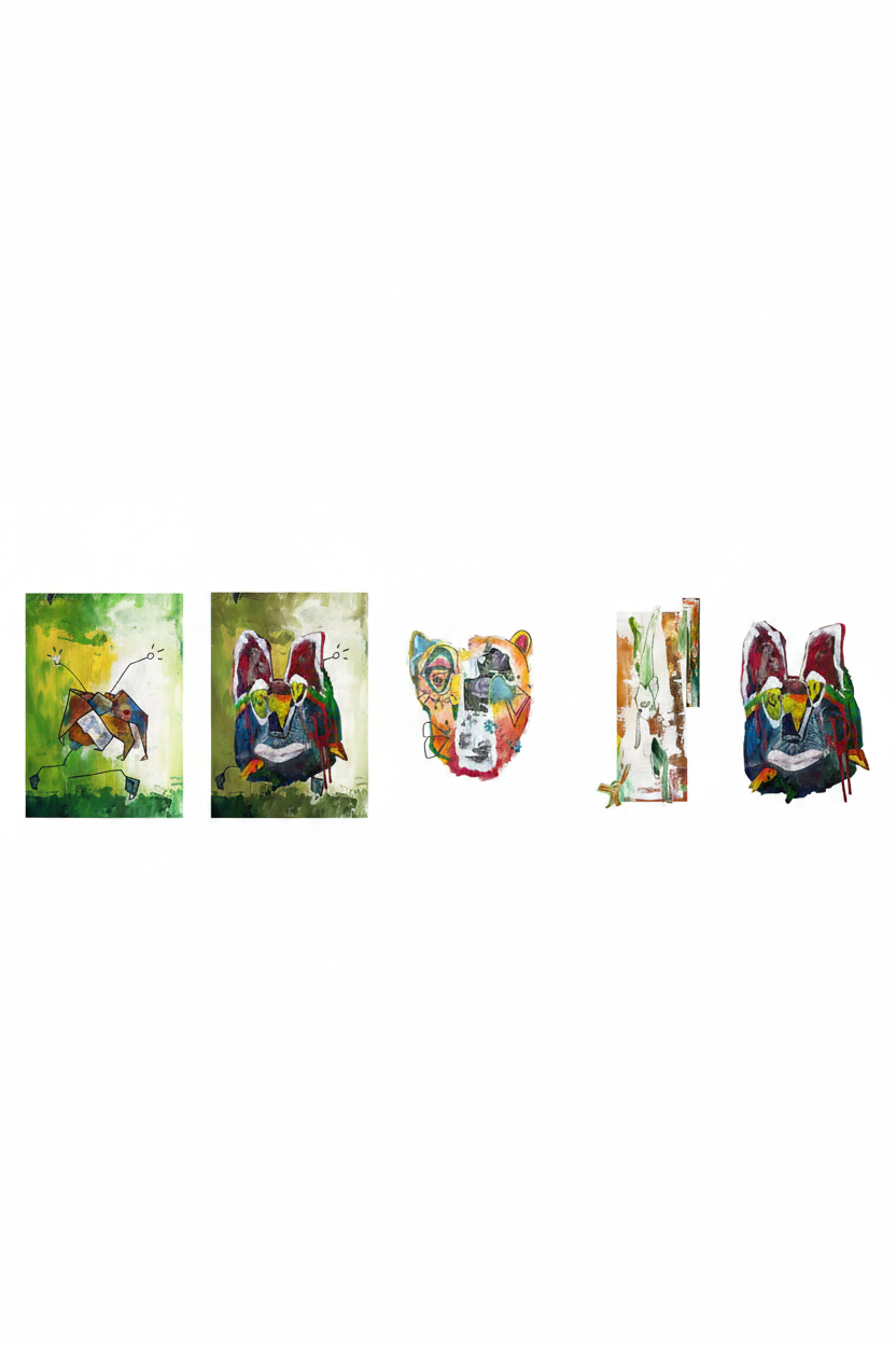 (collection) 3 painted_rhythms character prints